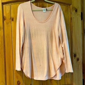 Sylvia Pointelle Light Pink Top